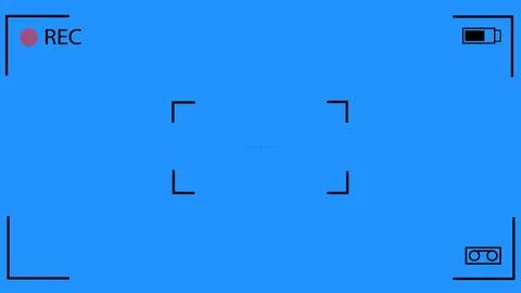 Camera mobile recording screen overlay animation with chroma key. DSLR mobi.. Stock Illustration