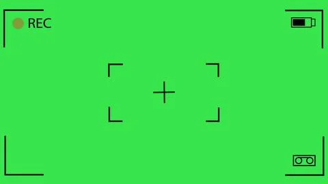 Camera mobile recording screen overlay animation with chroma key. DSLR mobi.. Stock Illustration