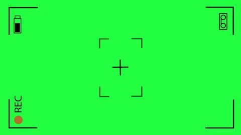 Camera mobile recording screen overlay animation with chroma key. DSLR mobi.. Stock Illustration