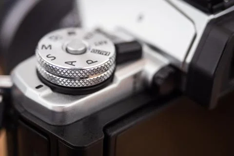 Camera mode dial on S Stock Photos