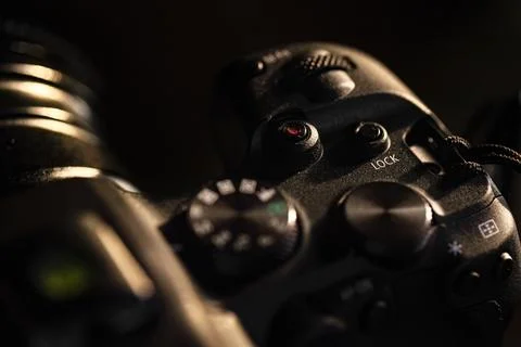 Camera mode selection dial Stock Photos