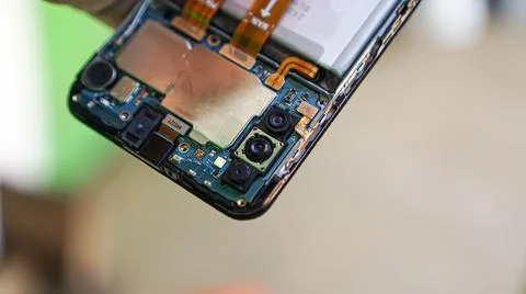 Camera module - Inside of smartphone Stock-Fotos
