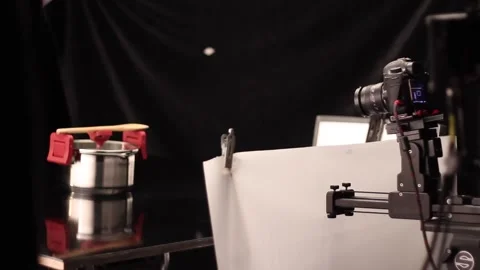 Camera on a motorized slider Stock Footage 237724654