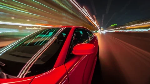 Camera mounted on car hood Timelapse Stock Footage 116403610