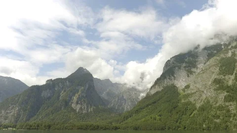 Camera move along the canyon on the cloudy sky background Video stock 82285127