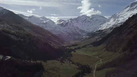 Camera move with an amazing view on the Alps Tirol - Aerial Stock Footage 83830089