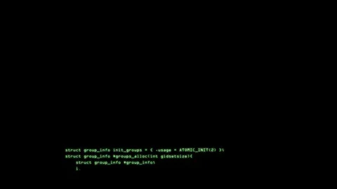 Camera move through pieces of software source code Stockbeeldmateriaal 115447552