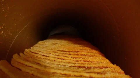 Camera movement along a row of chips in a package, close-up. Stock Footage 147477310