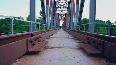 Camera movement between rail Video stock 247330374