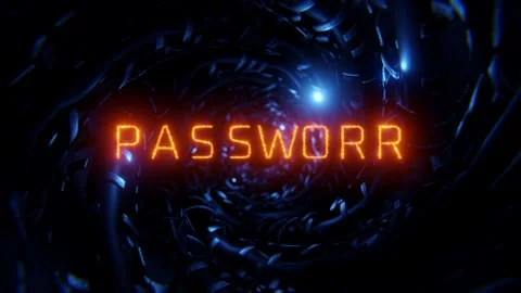 Camera movement to decrypted password. Data protection. 動画素材 283020980