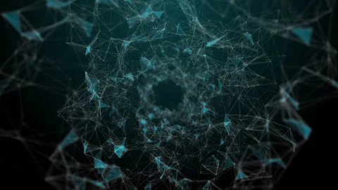 Camera movement in digital space with animation of algebraic, physical and Stock Footage 283337173