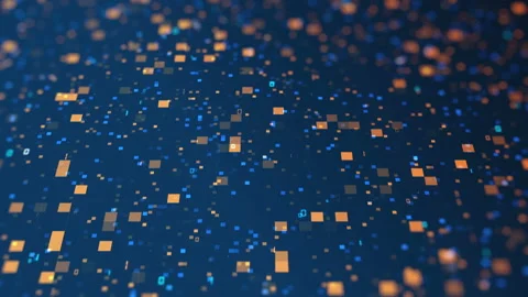 Camera movement over the data code. Abstract futuristic technology concept Stock Footage 103159009