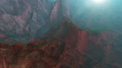 Camera movement over the surface of the planet Mars Stock Footage 241249411