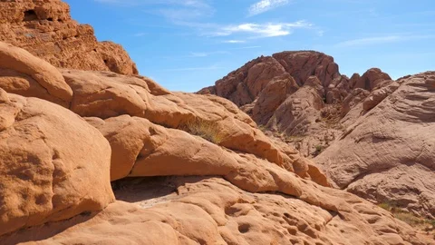 Camera Movement On Red Rock Canyon Stockbeeldmateriaal 90887279