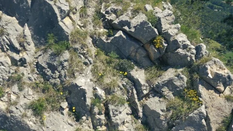 Camera movement from rock to view in austria Landscape Stock Footage 112777675