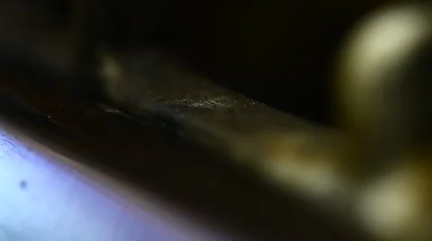 Camera Movement Stove Flame in Blue Stock Footage 63020423