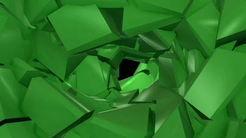 Camera movement in a three-dimensional abstract tunnel Stock Footage 82881475