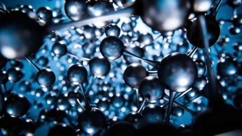 Camera movement through molecules or atoms Видео 157917688