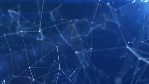 Camera movement through plexus lines Stock Footage 104489692