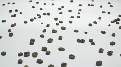 Camera movements along coffee beans Stock Footage 65996341