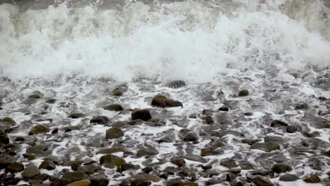 Camera moves after the wave slow mo Stock Footage 83244635
