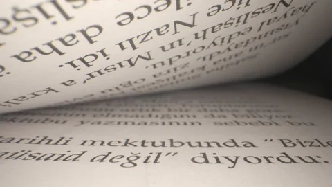 Camera moves between paper book Video stock 234631236