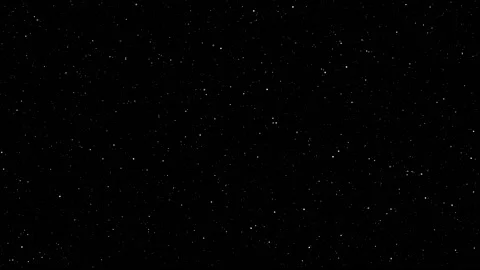 The camera moves at high speed into black space towards the white stars. Stock Footage 150113488