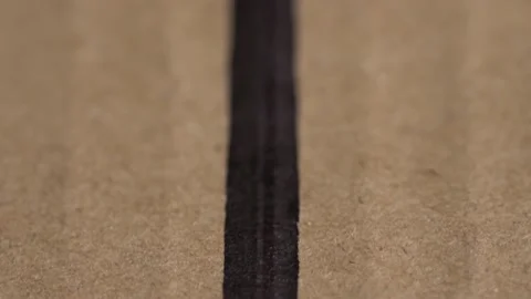 The camera moves over the black arrow Stock Footage 143707674