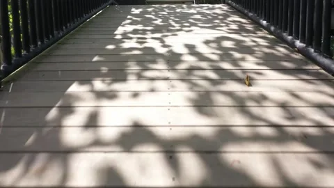 The camera moves over the bridge Stock Footage 272713723