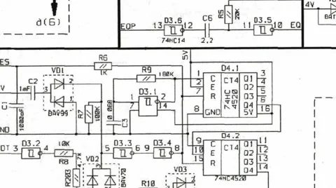  	The camera moves over electrical scheme Stock Footage 60579901