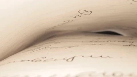 The camera moves slowly through the Notepad. Close up. Macro shooting Видео 144907249