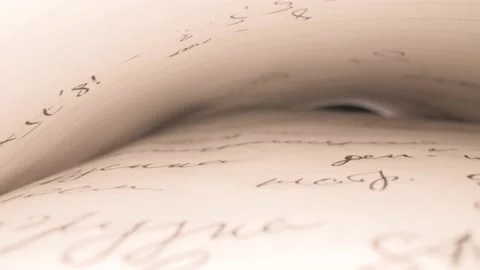 The camera moves slowly through the Notepad. Close up. Macro shooting Видео 144907278