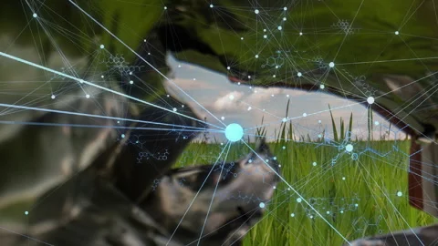 Camera moves through the interior of a discarded plastic package while a... Stock Footage 340115752