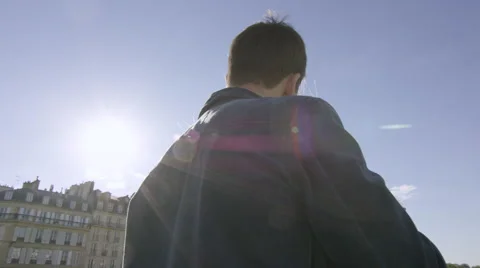 Camera moves through shot as a young couple kiss Stock Footage 63018952