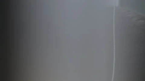 Camera moves through the window at the Russian blue cat Stock Footage 41636788