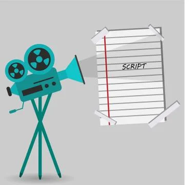 Camera for movies Stock Illustration