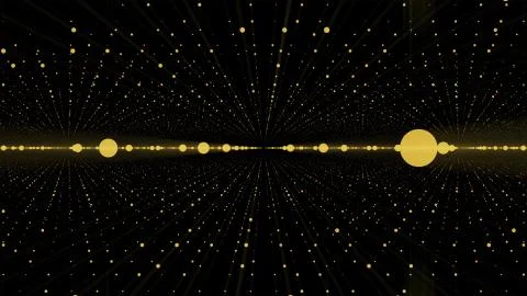 Camera moving into a 3d grid infinite space loop. High Definition motion Stock Illustration