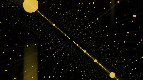 Camera moving into a 3d grid infinite space loop. High Definition motion Stock Illustration