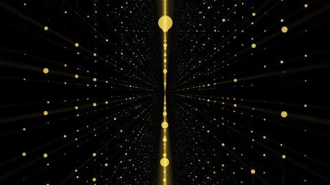 Camera moving into a 3d grid infinite space loop. High Definition motion Illustrazione stock