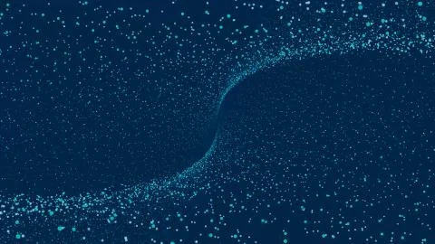 Camera moving into a 3d grid infinite space loop. High Definition motion Ilustración de archivo