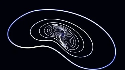 Camera moving into a 3d grid infinite space loop. High Definition motion Stock Illustration