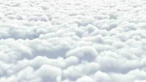 Camera moving above a beautiful ocean of clouds in a bright day Stock Footage 221316495
