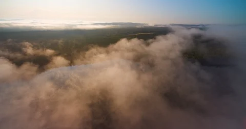 Camera moving backwards through clouds. Stock Footage 123282632