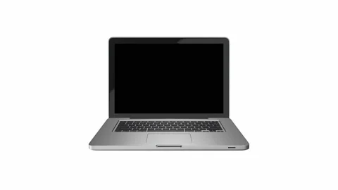 Camera moving out of the laptop screen Video stock 135615632