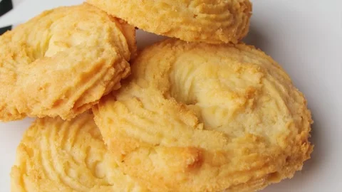 Camera moving over delicious cookies 库存影片 274503151