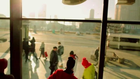 Camera moving staircase Stock Footage 70508111