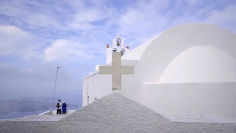 Camera moving through wall revealing cross Stock Footage 102273650