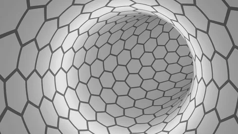 Camera Is Moving In Tunnel Stock Footage 76354096