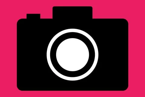 Camera New Best Unique Creative Logo Graphic Design Art Icon Symbol Shape Sig Stock Illustration