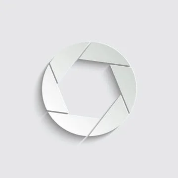 Camera objective icon. camera symbol for web and mobile Stock Illustration